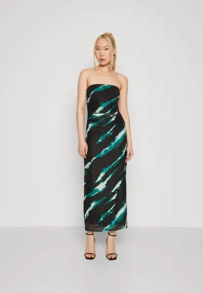 Элегантное платье Onlparis Tube Midi Slit Dress ONLY, цвет black/green