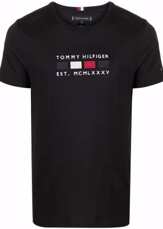 Tommy Hilfiger футболка с вышитым логотипом