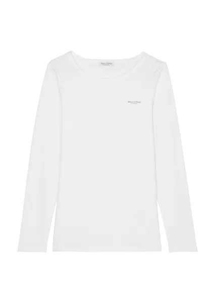 Лонгслив Marc O'Polo regular, белый