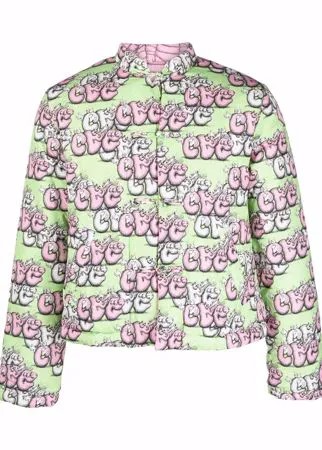 Comme Des Garçons Shirt двусторонний пуховик из коллаборации с KAWS