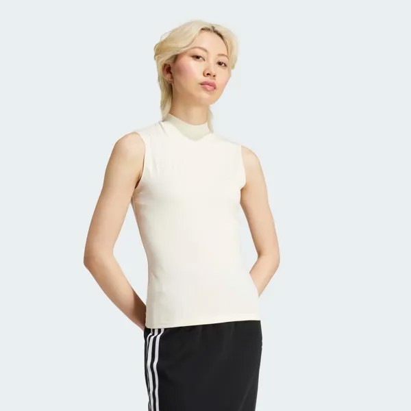 Топ базового слоя Premium Essentials Adidas, цвет Wonder White