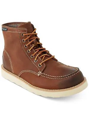 EASTLAND Мужские коричневые кожаные ботинки на танкетке с круглым носком на шнуровке 13 W