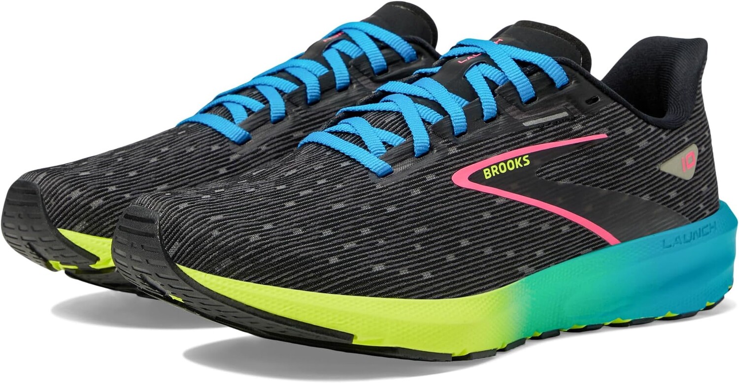 Кроссовки Launch 10 Brooks, цвет Black/Nightlife/Blue