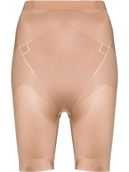 SPANX шорты с завышенной талией, нейтральный цвет