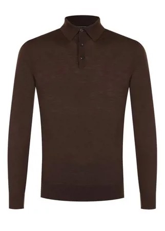 Шерстяное поло с длинными рукавами Ermenegildo Zegna