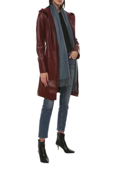 Кожаная куртка женская VENETTI LEATHER&FUR 3006/100 красная 54
