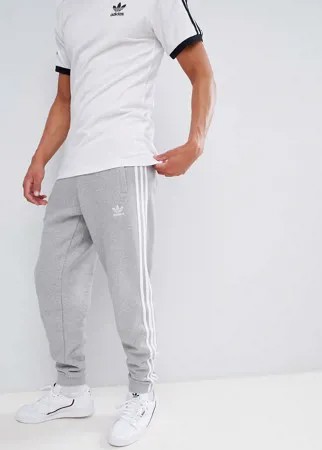 Серые джоггеры с 3 полосками adidas Originals adicolor CY4569-Серый