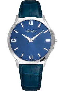 Швейцарские наручные  мужские часы Adriatica 8241.5265Q. Коллекция Twin