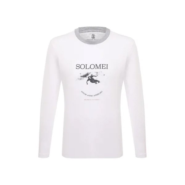 Хлопковый лонгслив Brunello Cucinelli