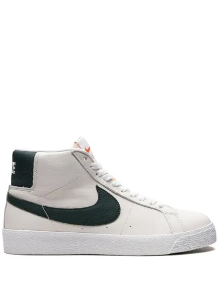 Nike кеды SB Zoom Blazer Mid Iso White Pro Green, белый