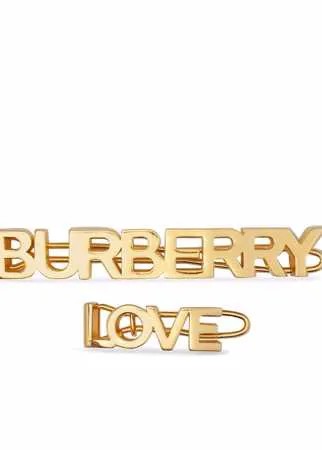 Burberry набор заколок для волос с логотипом