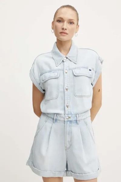 Джинсовый комбинезон 6L2JJ0280000 JJ0280 DENIM S/КОМБИНЕЗОН Miss Sixty, синий