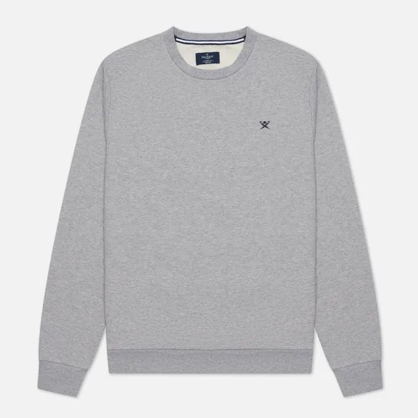 Мужская толстовка Hackett Embroidery London Logo Crew Neck серый, Размер L