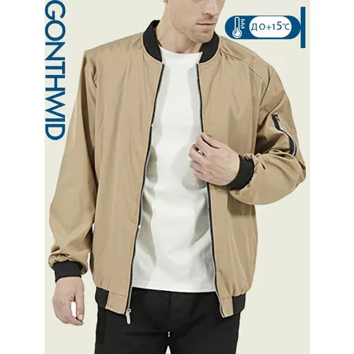 Бомбер GONTHWID, размер 3XL, хаки
