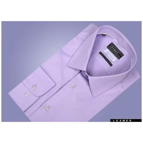 Рубашка LEXMER, размер 42, фиолетовый