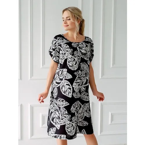 Платье Текстильный Край, размер 50, черный
