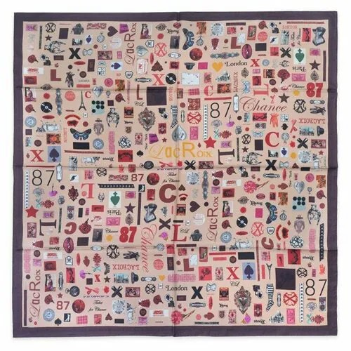 Платок Christian Lacroix, 90х90 см, черный