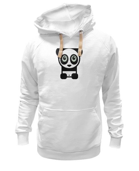 Худи Printio Панда (panda) белое 2XL