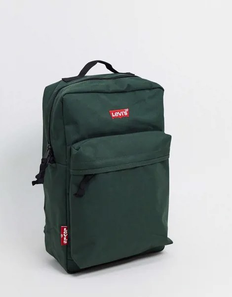 Зеленый рюкзак с логотипом Levi's