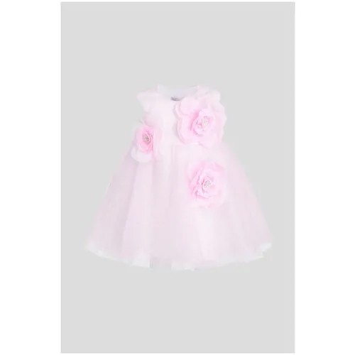Платье-солнце Choupette, нарядное, размер 68, розовый