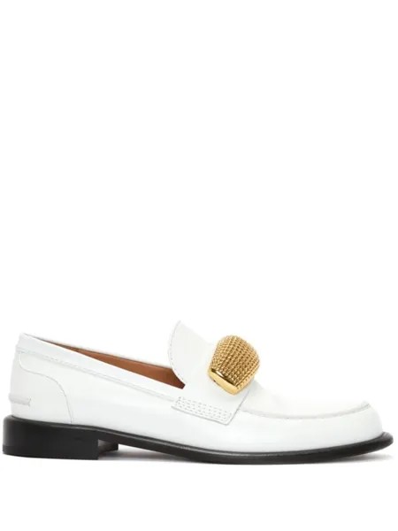 JW Anderson декорированные лоферы, белый