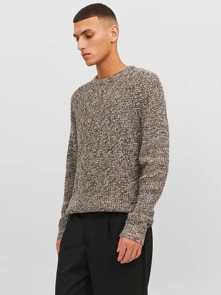 Пуловер Jack & Jones William, цвет Braun/Schwarz/Weiß