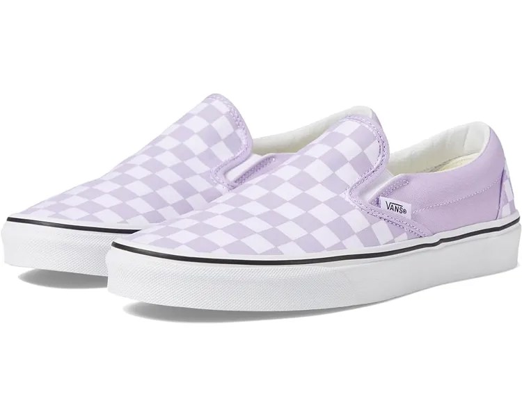 Кроссовки Vans Classic Slip-On, цвет Color Theory Checkerboard Purple Heather