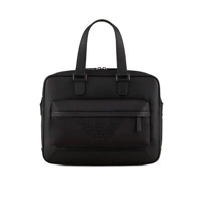 Черный портфель с логотипом Emporio Armani Business Man