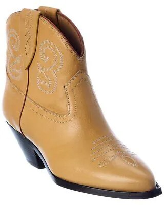 Женские кожаные ботинки Isabel Marant Dohee коричневые 41