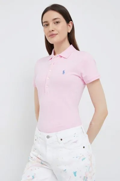 Рубашка поло Polo Ralph Lauren, розовый
