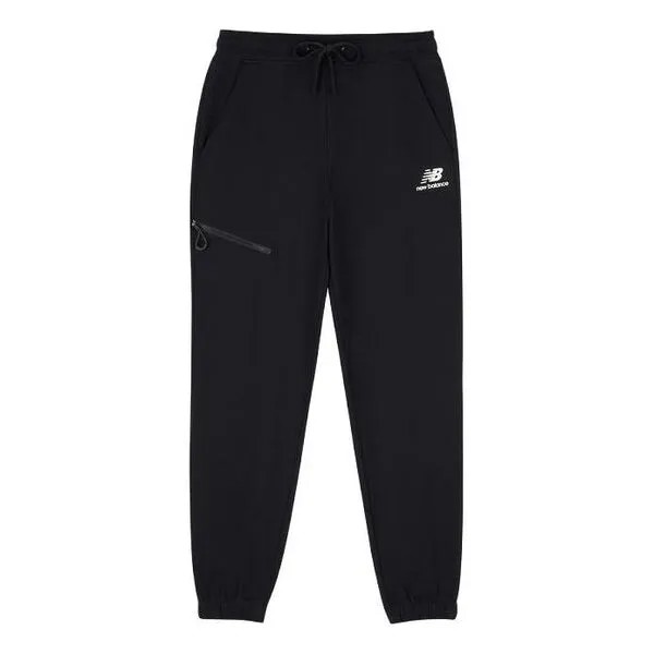 Штаны классические спортивные с логотипом New Balance, черный