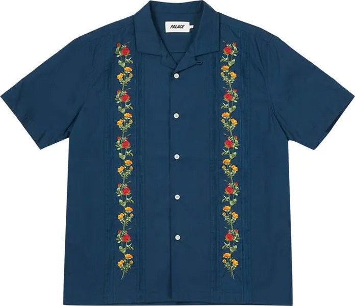 Рубашка Palace Rose Chain Shirt 'Navy', синий