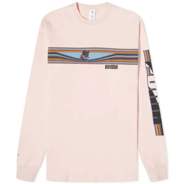 Лонгслив Puma X Noah Graphic, розовый