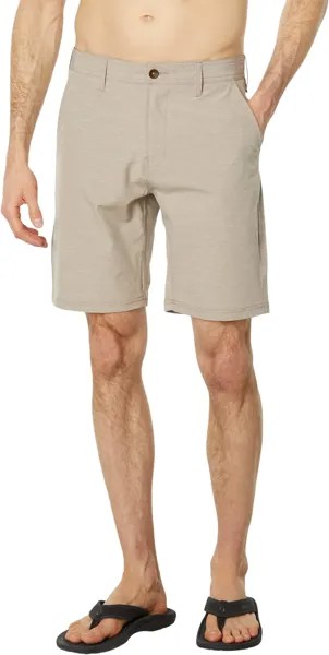 Прогулочные шорты Fin Rope Hybrid 19,5 дюйма VISSLA, цвет Dark Khaki 1