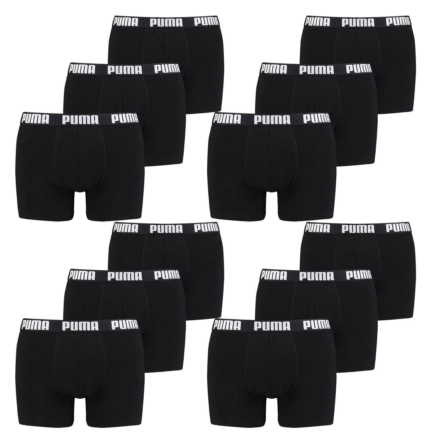 Боксеры Puma Boxershorts PUMA EVERYDAY BOXER 12P, цвет 001 - Black