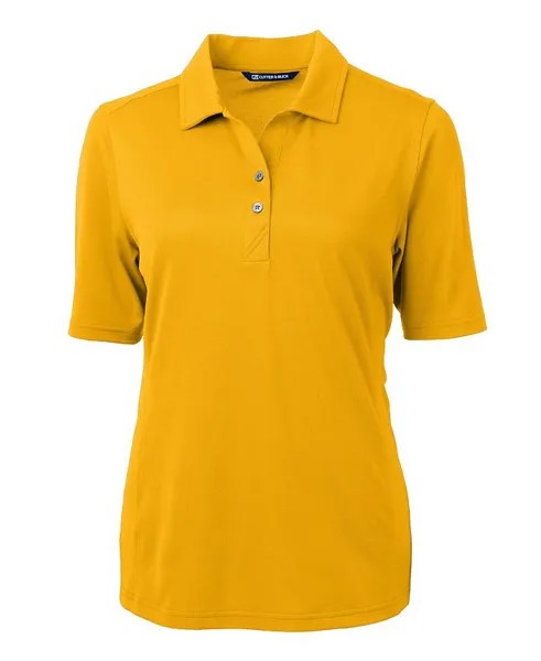 Женская рубашка поло Virtue Eco Pique из переработанного материала Cutter & Buck, желтый