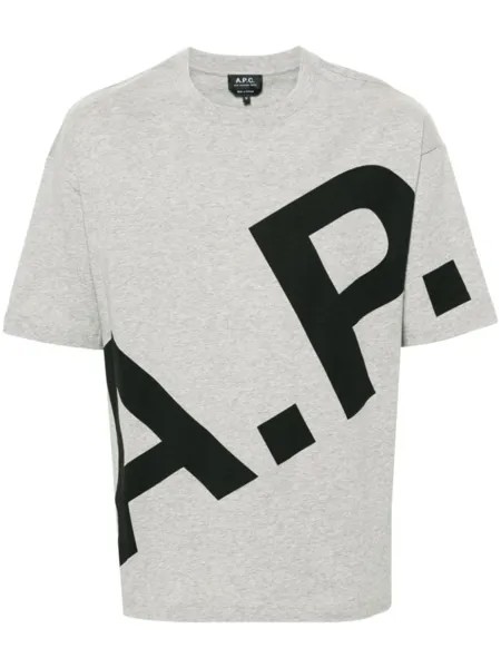 A.P.C. футболка Lisandre, серый