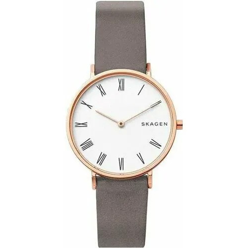 Наручные часы SKAGEN Leather, розовое золото