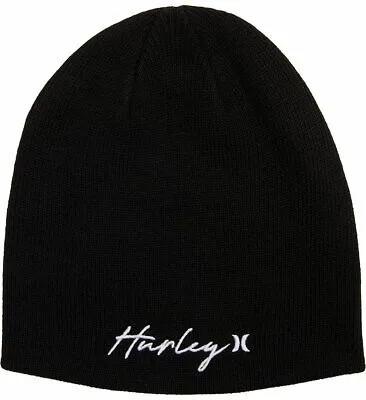 Женская шапка-бини Hurley Script Staple — черная — новинка