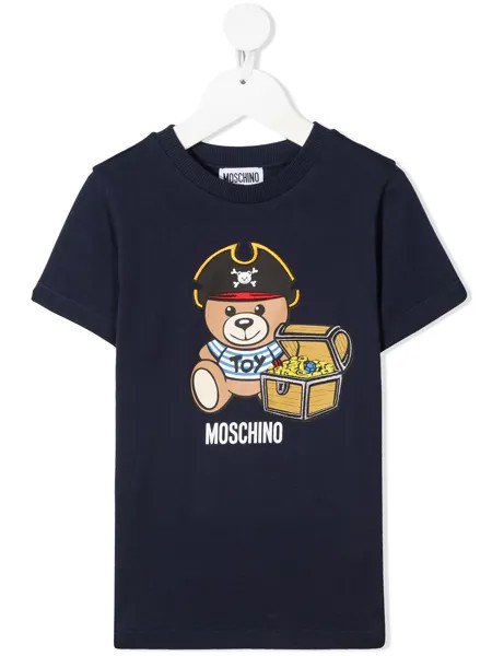 Moschino Kids футболка с принтом