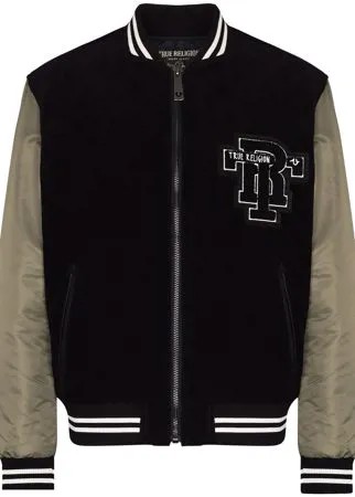True Religion бомбер Varsity на молнии