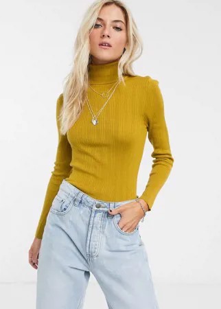 Темно-желтая водолазка Topshop-Желтый