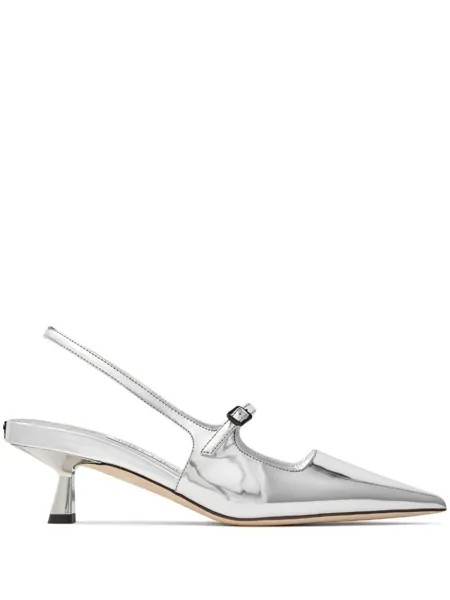 Jimmy Choo лакированные туфли Didi 45, серебристый