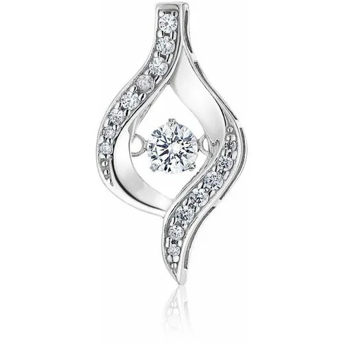 Подвеска Ювелир Карат, серебро, 925 проба, фианит