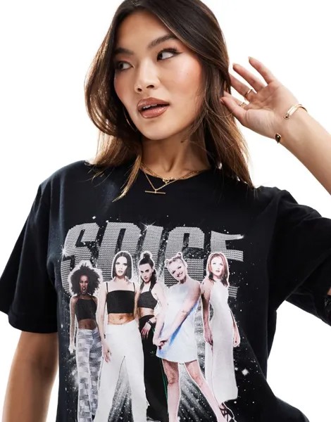 Черная футболка Spice Girls In The Style