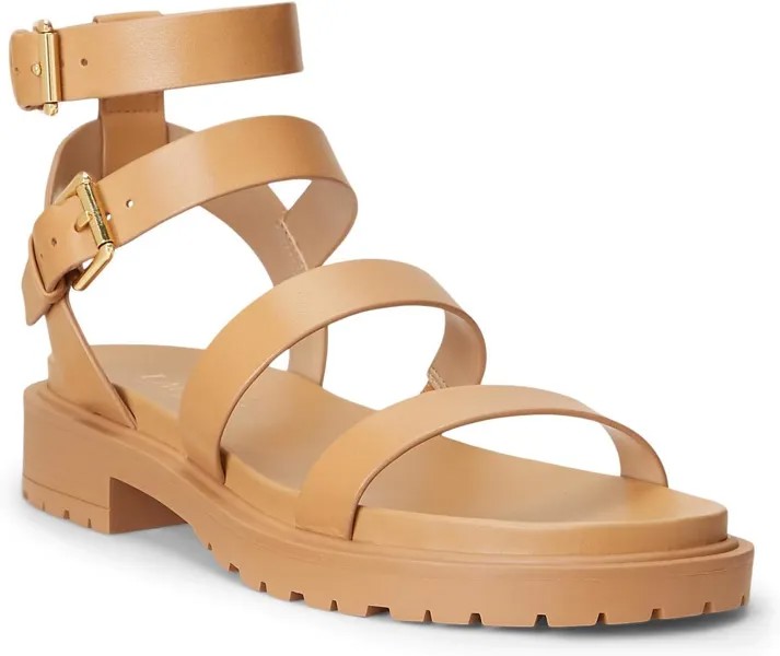 Туфли LAUREN Ralph Lauren Kayleen Flat Sandal, цвет Buff