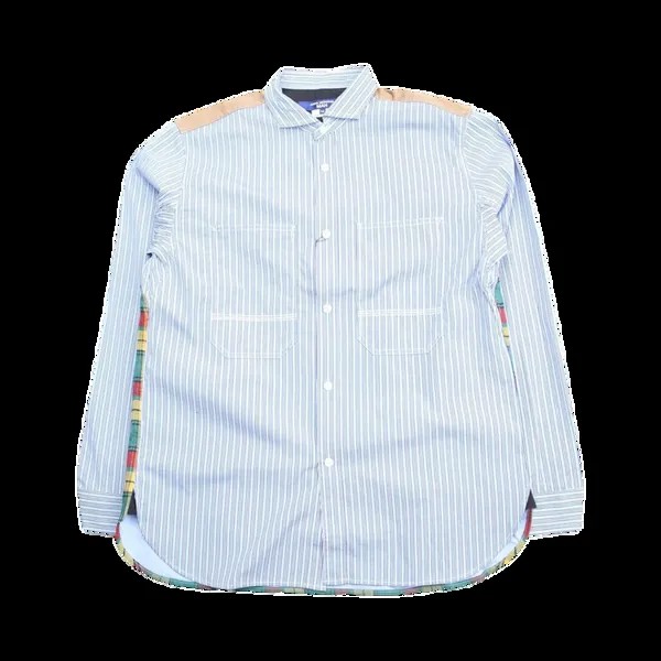 Рубашка Junya Watanabe MAN Broad Stripe Long-Sleeve 'White/Blue/Green', белый