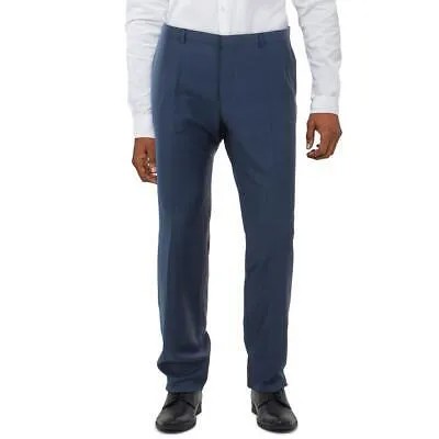 Мужские темно-синие классические брюки Hugo Boss из шерсти с необработанным краем 42R BHFO 6596