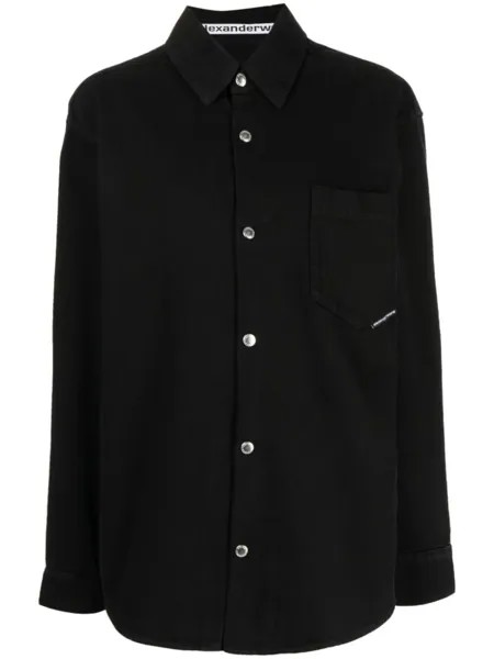 Alexander Wang джинсовая рубашка, черный