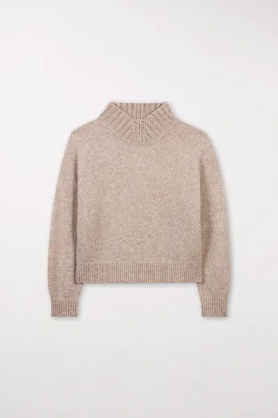 Свитер с эффектом меланжа LUISA CERANO, цвет beige